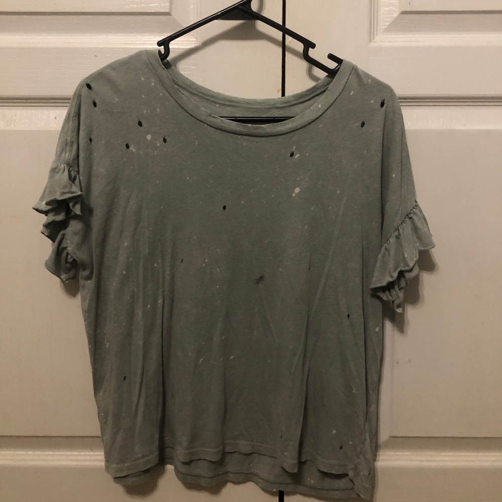 American Eagle Soft Ruffled Shirt